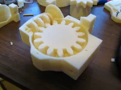 Alternative gear and worm gear for Inmoov Robot shoulder
