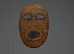 ancien mask  Low-poly  3D model