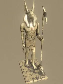 Anubis Low-poly  3D model