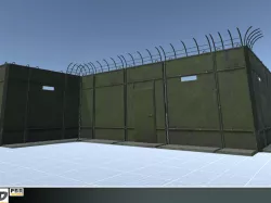 Armored Tactical Wall Low-poly  3D model
