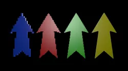 Arrow voxel 3D model