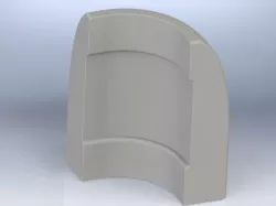 Baseboard trim Streamline Bullnose corner
