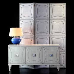Bernhardt Criteria Entertainment Console and Screen 3D model