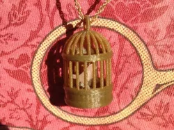 Bird in Cage Pendant