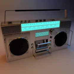 boombox 3D model