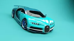 Bugatti car 3D model
