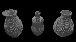 Ceramic jugs voxel 3D model