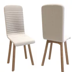 Chair Lara Ecru 3D model