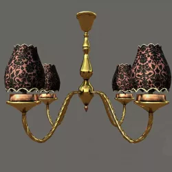 Chandelier Low-poly  3D model