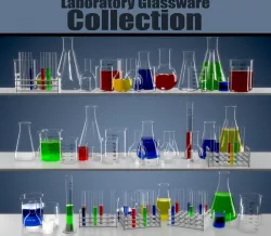 Chemistry Equipment Low-poly  3D model