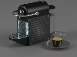 Coffee maker Nespresso Pixie Electric Titan 3D model