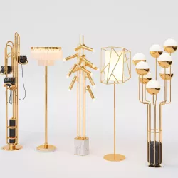 Collection of Floor Lamps 3D model