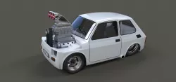 Crazy Fiat 126p 3D model