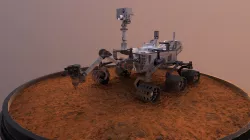 Curiosity - Mars Rover Low-poly  3D model