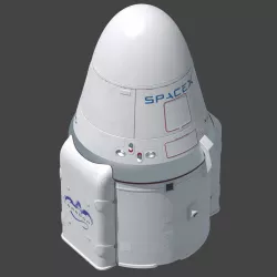 Dragon Capsule SpaceX 3D model