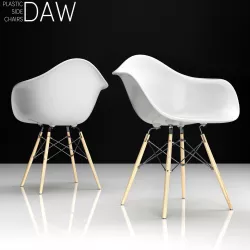 Eames DAW plastic side chair 3D model