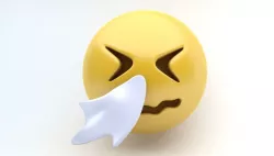 EMOJI BLOWING Low-poly  3D model