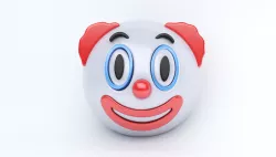 EMOJI CLOWN Low-poly  3D model