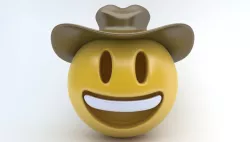 EMOJI COWBOY Low-poly  3D model