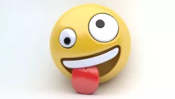 EMOJI CRAZY Low-poly  3D model