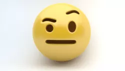 EMOJI EYEBOW Low-poly  3D model