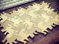 Escher Lizzard puzzle for CNC