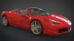 Ferrari 458 Spider 2013 3D model
