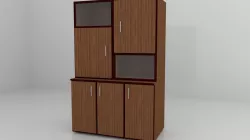 File Cabinet Low-poly  3D model