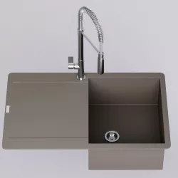 Franke Maris MRG 211-77 Sink with faucet Franke fox pro 3D model