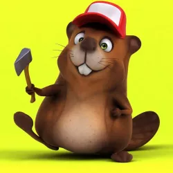 Fun beaver 3D model