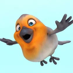 Fun Red Robin 3D model