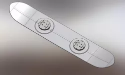 Ghost board with rotary binding bases