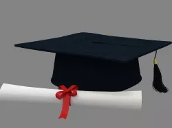 Graduation Cap 3D model