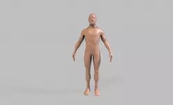 Human Dummy Low-poly  3D model