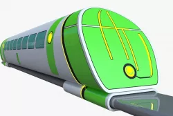 HyperTube train 3D model