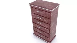 Industrial Metal Cabinet Low-poly  3D model