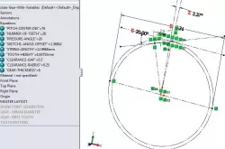 Involute Gear with Adjustable Variables