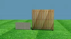 Low Poly Fence Pack Low-poly  3D model