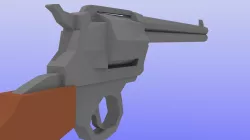 Low-Poly Revolver Low-poly  3D model