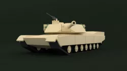 M1 Abrams TANK Lowpoly  Low-poly  3D model