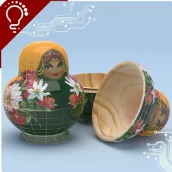 Matrioska Low-poly  3D model