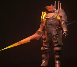Mechanical Knight Low-poly  3D model