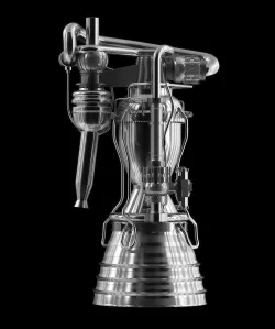 Merlin Rocket Engine SpaceX 3D model