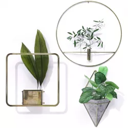 Metal Frame Plant Pot 3D model