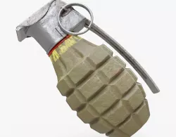 Mk2 Grenade Low-poly  3D model