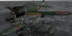 Nakajima A6M2-N Rufe 3D model