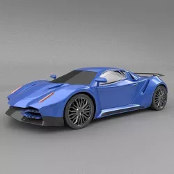 Nexeno sportscar 2nd generation 3D model