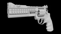 Nighthawk Korth Revolver 3D model
