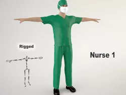 Nurse 1 3D model