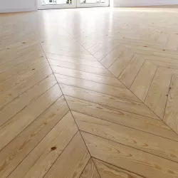 Parquet pine chevron 3D model